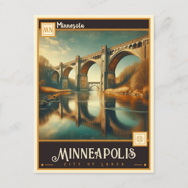 Postal Minneapolis, Minnesota | Vintage (Anverso)