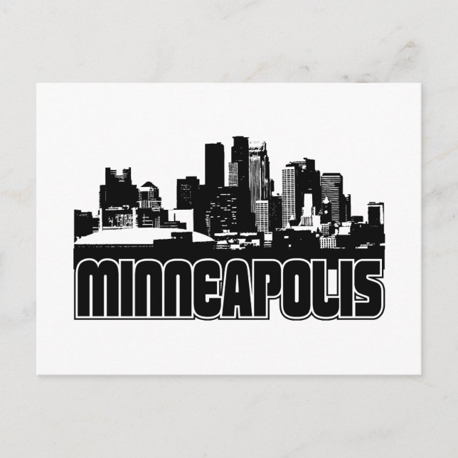 Postal Minneapolis Skyline (Anverso)