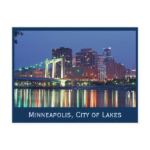 Minneapolis Skyline de noche