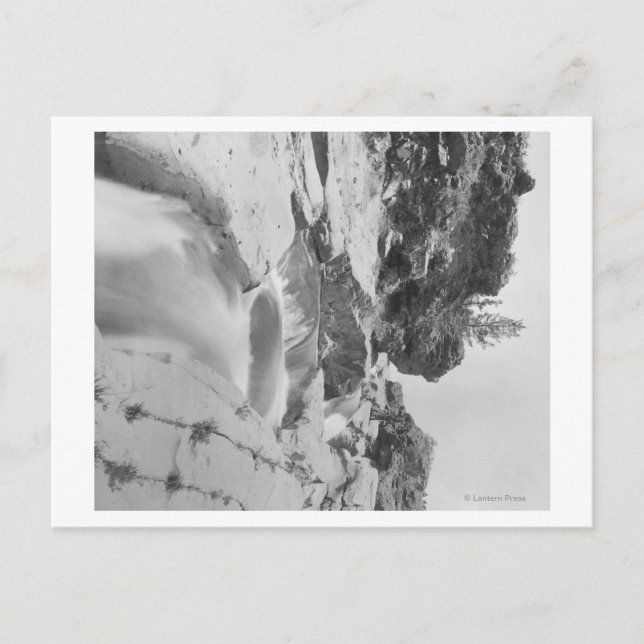 Postal Minnekahta cae cerca de Hot Springs. Fotografía (Anverso)