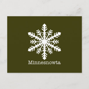 Postal Minnesnowta Snowflake