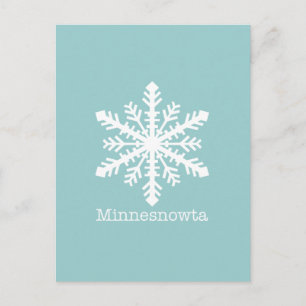 Postal Minnesnowta Snowflake