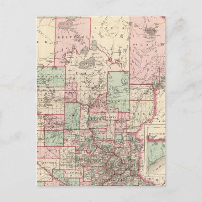 Postal Minnesota 5 (Anverso)