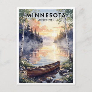 Postal Minnesota EE. UU. Viajes Vintage