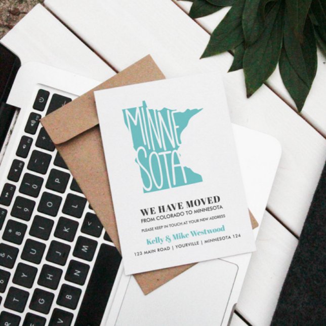 Postal MINNESOTA Hemos movido nueva dirección Nueva casa (Subido por el creador)