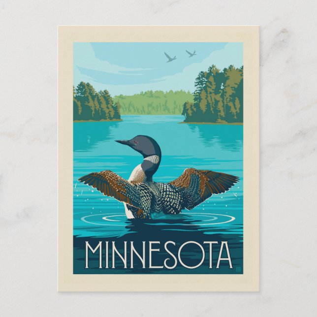 Postal Minnesota | Loon (Anverso)