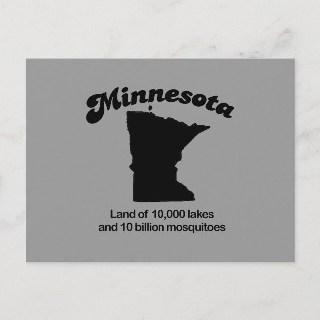 Postal Minnesota Motto - Tierra de 10.000 lagos (Anverso)