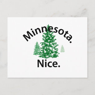 Postal Minnesota Niza. ¡Punto! (texto negro)