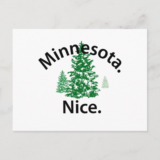 Postal Minnesota Niza. ¡Punto! (texto negro) (Anverso)