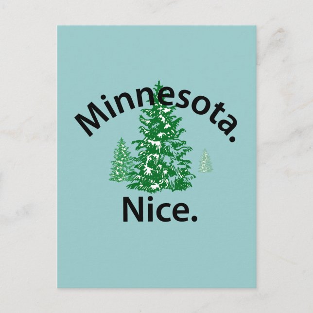 Postal Minnesota Niza. ¡Punto! (texto negro) (Anverso)