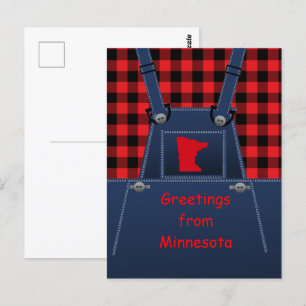 Postal Minnesota Overalls Buffalo Plaid