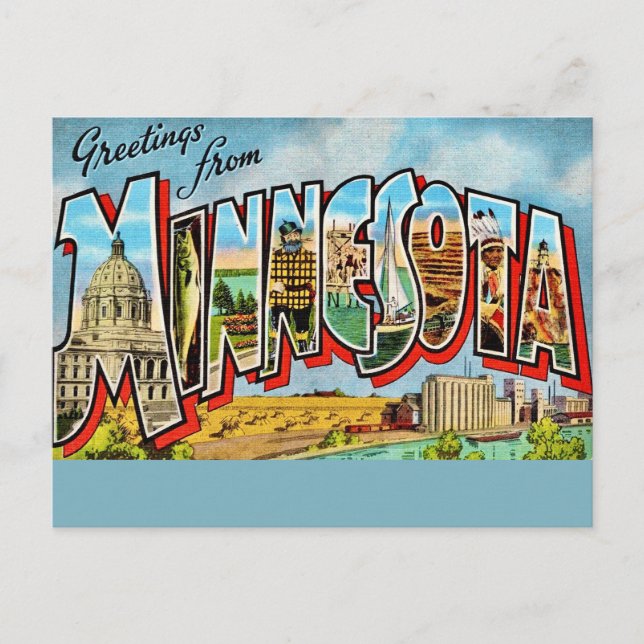 Postal  Minnesota Vintage Postcard  (Anverso)