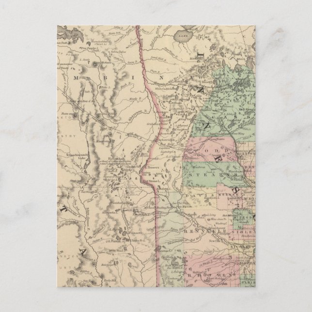 Postal Minnesota y Dakotah (Anverso)