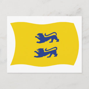 Postal Minoría danesa del afiche de bandera de Schleswig 