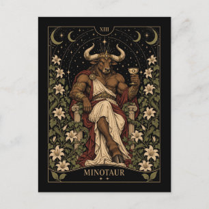 Postal Minotauro, Arte del Tarot Starlit