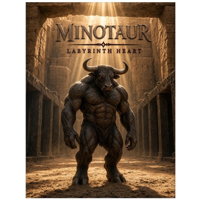 Postal Minotauro Laberinto Corazón Cine Oscuro (Subido por el creador)