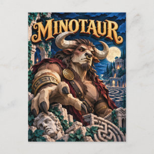 Postal Minotauro, Monstruo de Papel Recortado