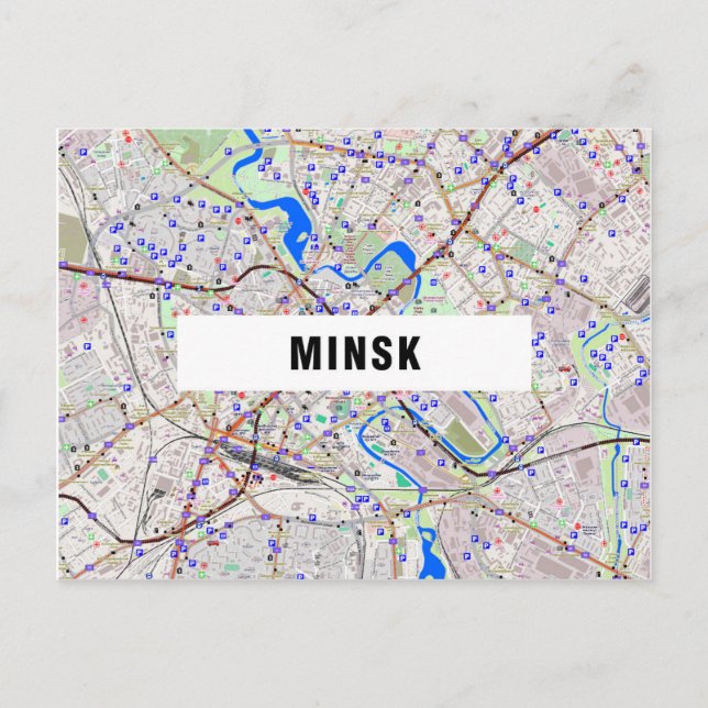 Postal Minsk de H. MAP POSTCARDS (Anverso)