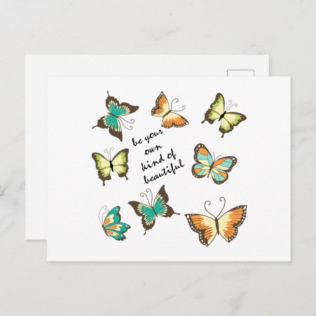 Postal Mint Be Your Own Beautiful Butterflies (Anverso / Reverso)