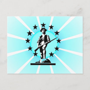 Postal Minuteman brillante