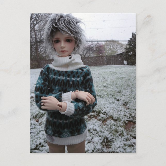 Postal Minuto de Leekeworld, muñeca de articulación (Anverso)