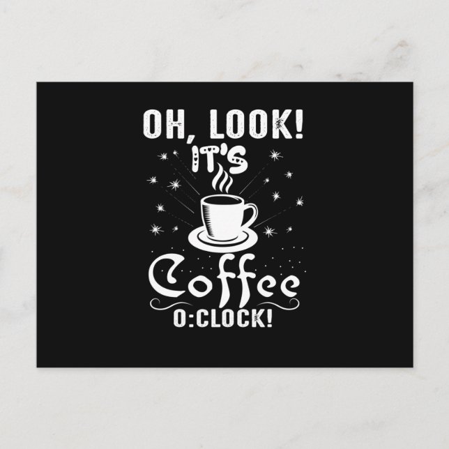 Postal Mira Es La Hora Del Café (Anverso)