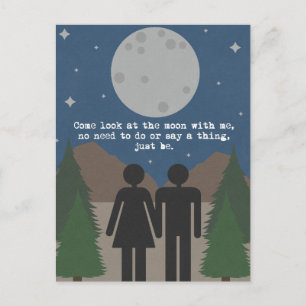 Postal Mira la luna