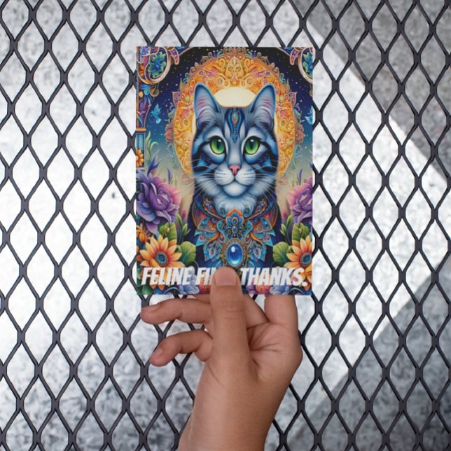 Postal Mirada Felina: El Gato de Ojos Esmeralda (Subido por el creador)