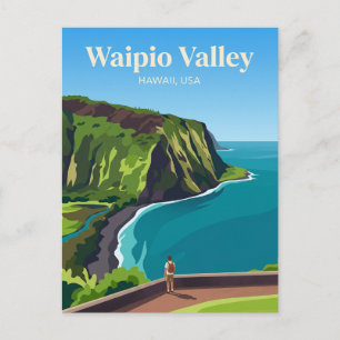 Postal Mirador del Valle de Waipio USA