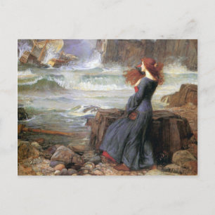 Postal Miranda - La Tempest - John William Waterhouse