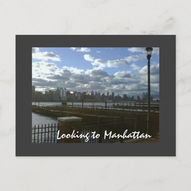 Postal mirando a Manhattan, mirando a Manhattan (Anverso)