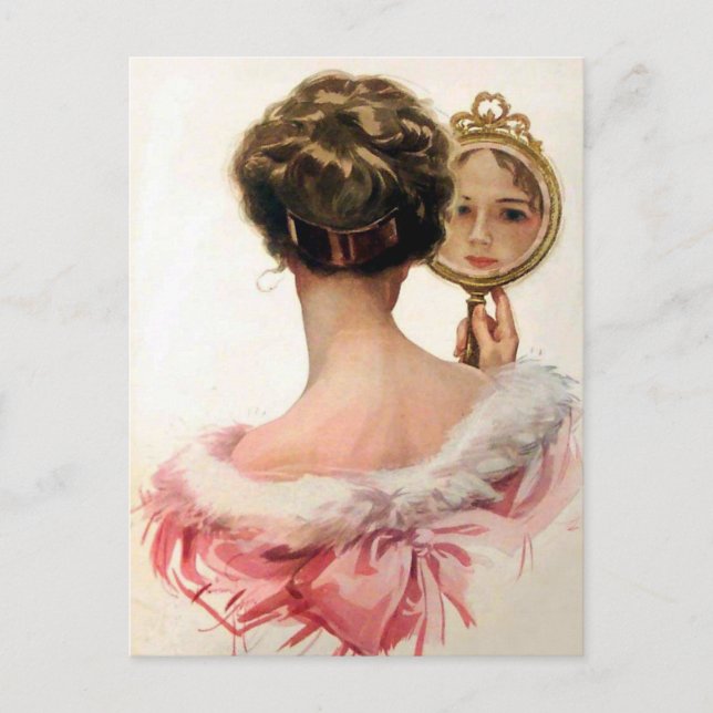 Postal Mirando bien (Anverso)