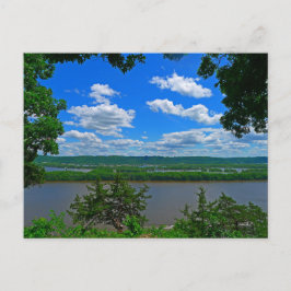 Postal Mirando el poderoso Misisipi