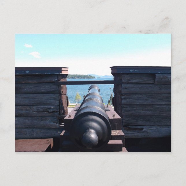 Postal Mirando hacia abajo el barril (Anverso)