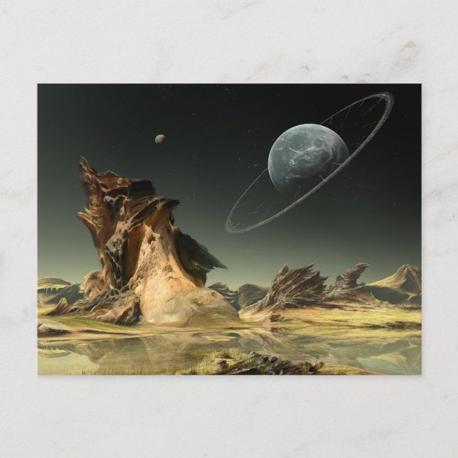 Postal Mirando hacia casa (Anverso)