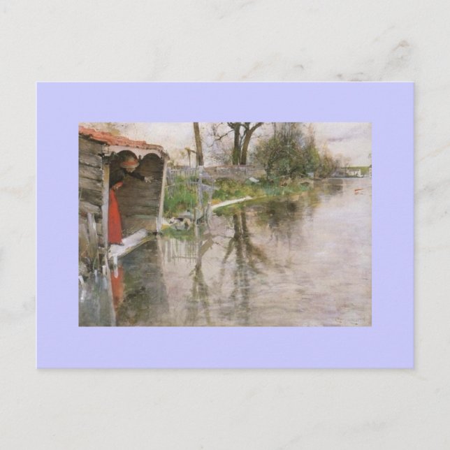 Postal Mirando hacia el canal (Anverso)