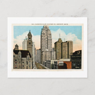 Postal Mirando hacia el este en Fort Street Detroit, Mich