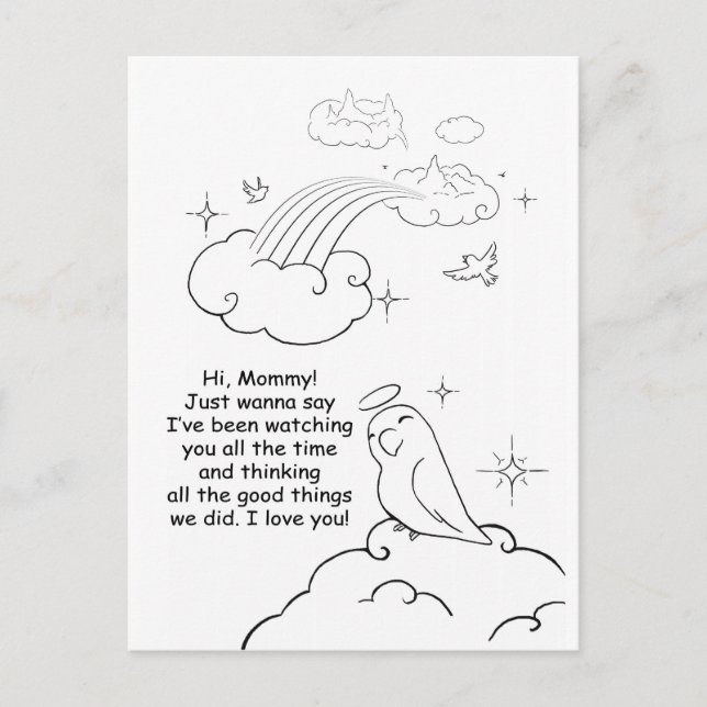 Postal Mirándote (Anverso)