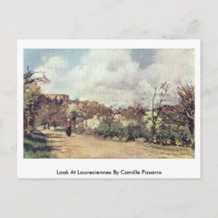 Postal Mirar Louveciennes Por Camille Pissarro