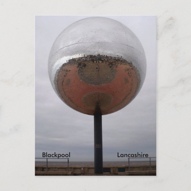 Postal Mirrorball de Blackpool (Anverso)