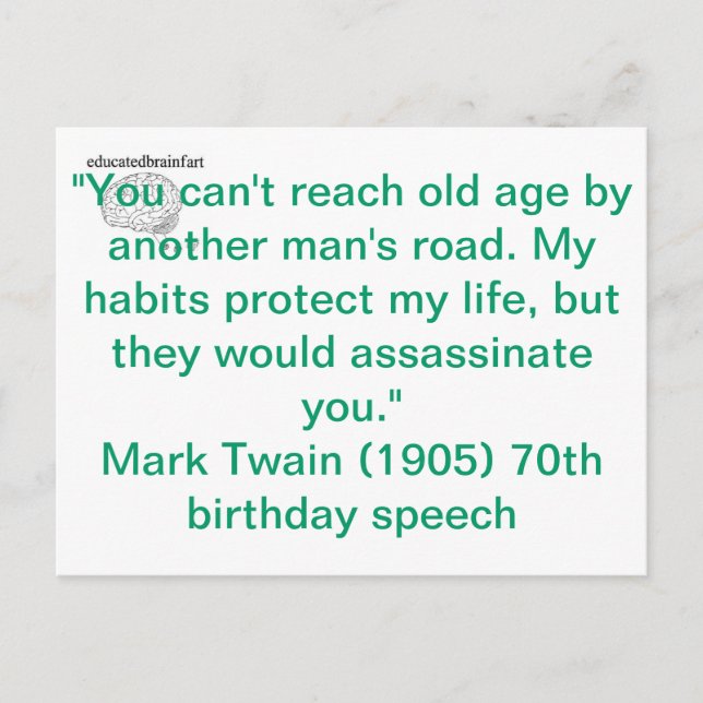 Postal Mis hábitos (Anverso)