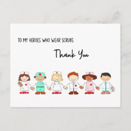 Postal Mis Héroes Llevan Escrutinio Gracias