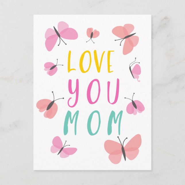 Postal Mis mejores deseos para la gran mamá (Anverso)