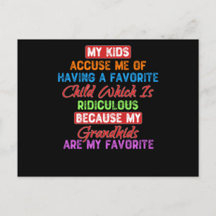 Postal Mis nietos favoritos
