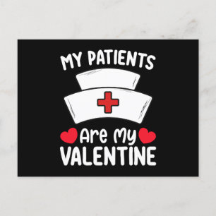 Postal Mis pacientes son mi amor de enfermera en San Vale