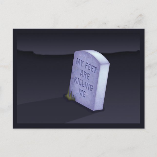 Postal Mis Pies Me Matan Postcard (Anverso)