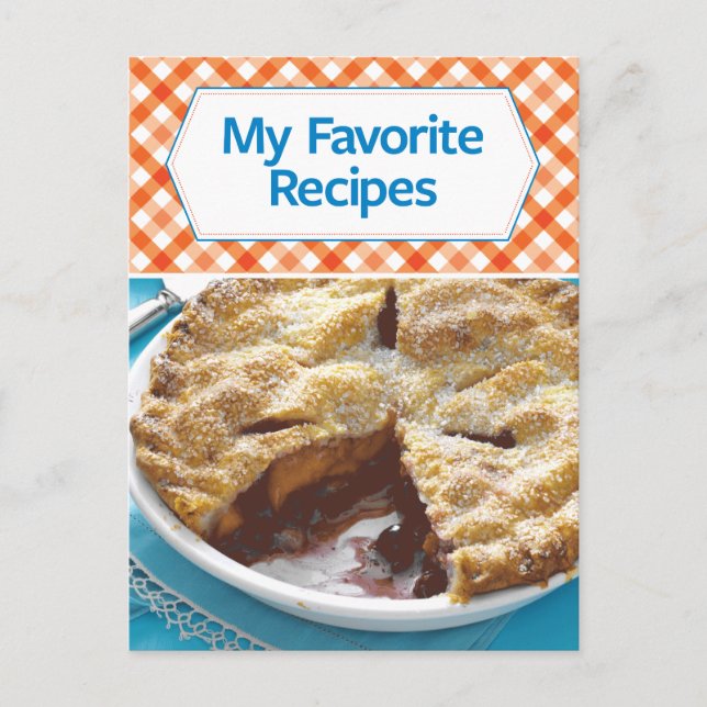 Postal Mis recetas favoritas (Anverso)