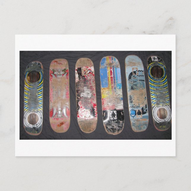 Postal Mis viejos tableros (Anverso)