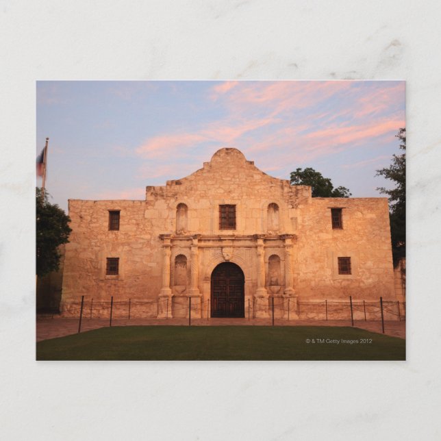Postal Misión Álamo en la San Antonio de hoy, 2 (Anverso)