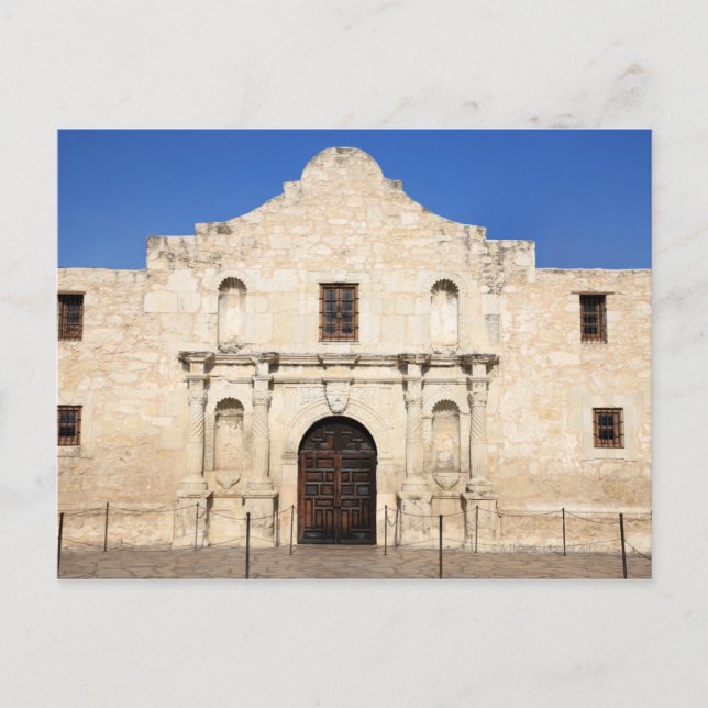Postal Misión Álamo en la San Antonio de hoy, 3 (Anverso)